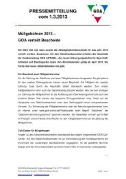 Seite 2 zur PRESSEMITTEILUNG vom 1.3.2013