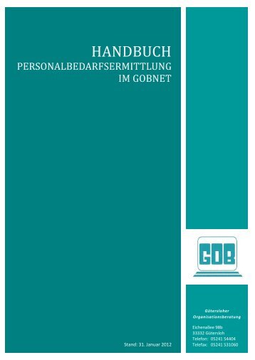 Handbuch Personalbedarfsermittlung - Gütersloher ...