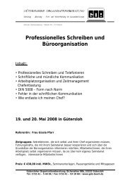 Professionelles Schreiben und Büroorganisation - GOB