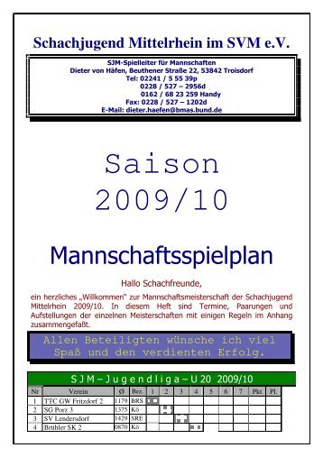 SJM-Ausschreibung 2009/10