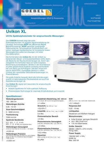 Uvikon XL-de - Goebel-analytik.de
