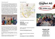 Ausbildung bei der GÃ¶pfert AG