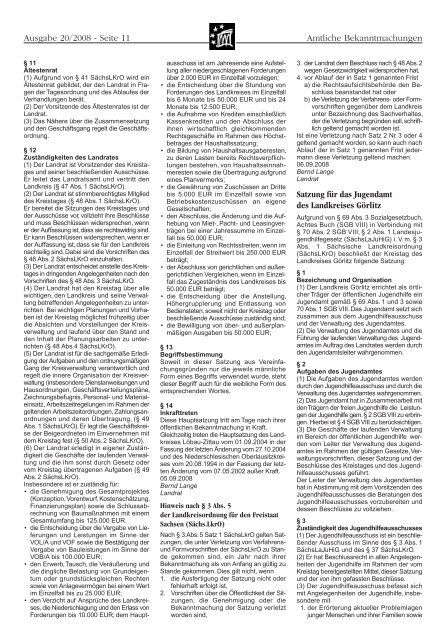 Amtsblatt der Großen Kreisstadt Görlitz, Ausgabe 2008, Nr. 20
