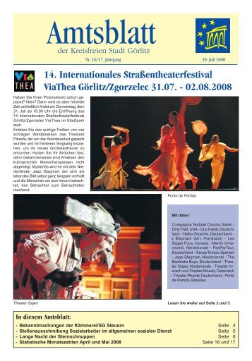 Amtsblatt der Großen Kreisstadt Görlitz, Ausgabe 2008, Nr. 16
