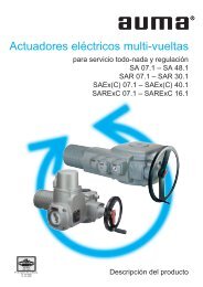 Actuadores eléctricos multi-vueltas para servicio todo-nada y ...