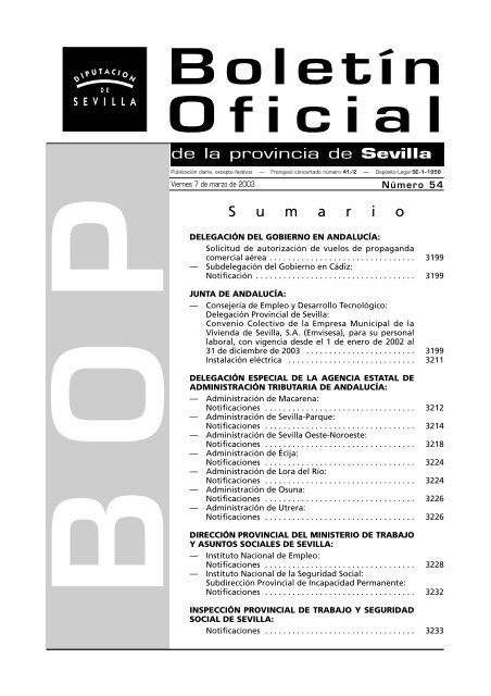 Boletín Oficial - Ayuntamiento de Sevilla