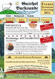 Hotel – Restaurant – Events - Gasthof Bucksande