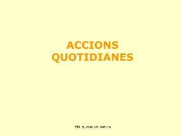 ACCIONS QUOTIDIANES