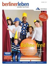 Ausgabe 2/2012 unseres Kundenmagazins berlinerleben - Gewobag