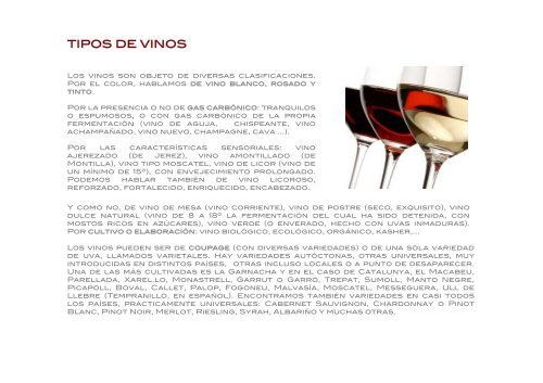 Carta de vinos LA VIBLIA