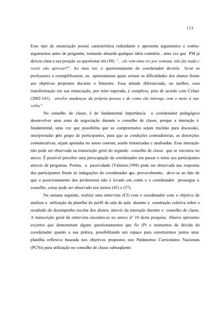 Conselho De Classe: Que Espaço É Esse? - PUC-SP