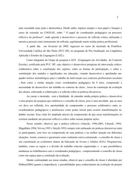 Conselho De Classe: Que Espaço É Esse? - PUC-SP