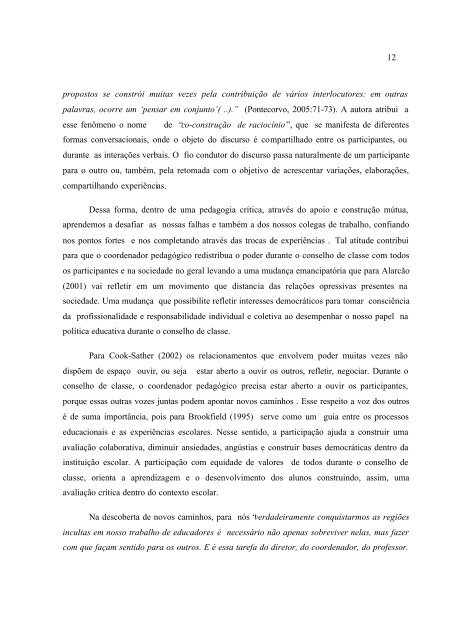 Conselho De Classe: Que Espaço É Esse? - PUC-SP