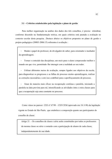 Conselho De Classe: Que Espaço É Esse? - PUC-SP