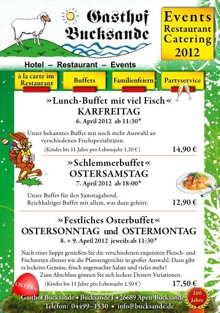 Hotel – Restaurant – Events - Gasthof Bucksande