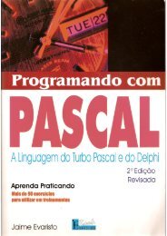 Programando com Pascal - Departamento de Ciência da Computação