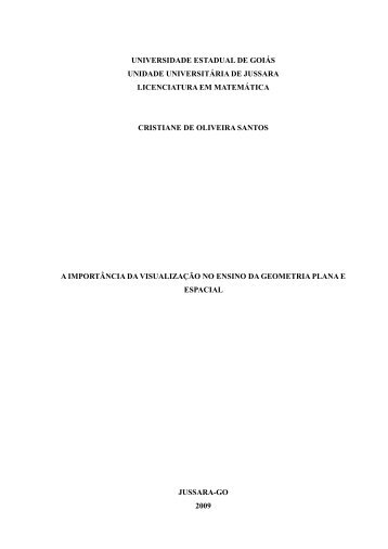 Capítulo 1 A geometria como ciência das formas e do ... - UEG.