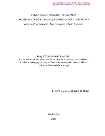 Dissertação - Programa de Pós-graduação em Educação / UEM