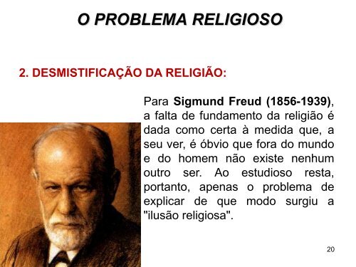 o problema religioso – slides