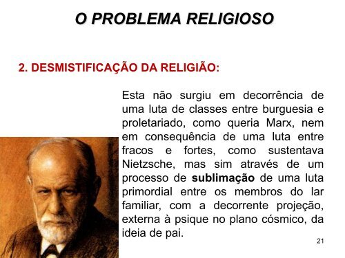 o problema religioso – slides