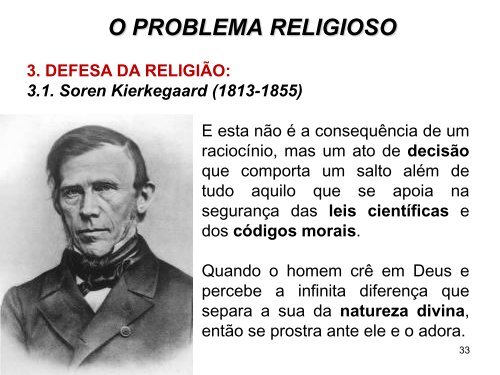 o problema religioso – slides