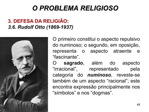 o problema religioso – slides