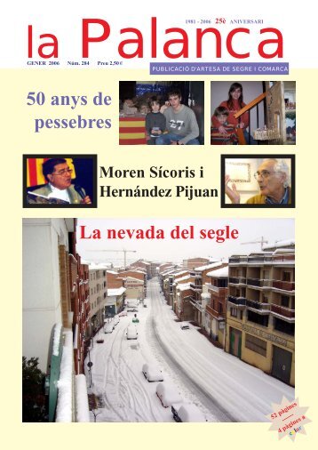 La nevada del segle 50 anys de pessebres Moren ... - La Palanca