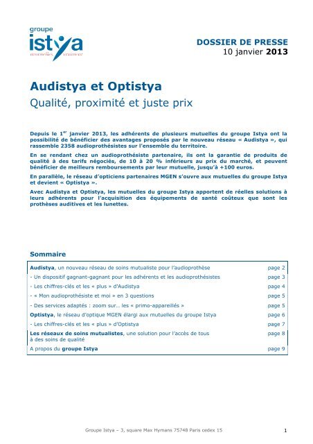 Audistya et Optistya