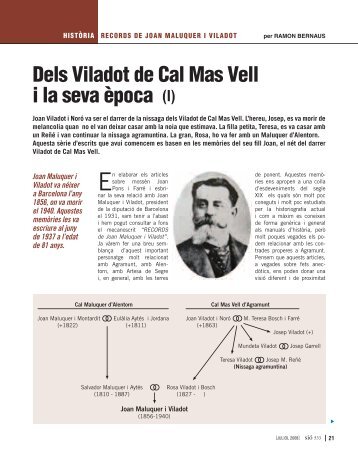 Dels Viladot de Cal Mas Vell i la seva època (I) - Revista Sió