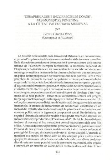 "desafrenades e incorregibles dones". - Universitat de València