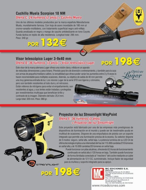 Armas y municiones para caza combinada en Norteamérica