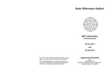 Ruth Offermann-Seifert BDY-Lehrproben - GGF