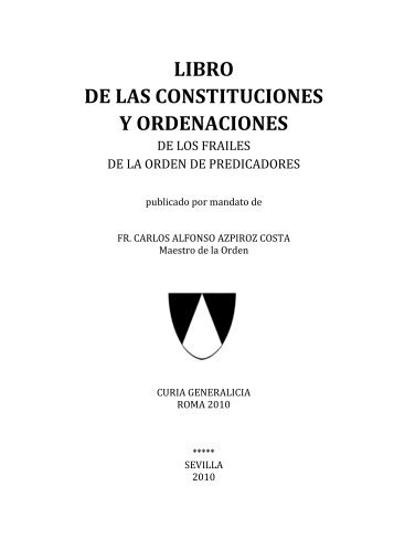 Libro de las Constituciones y Ordenaciones