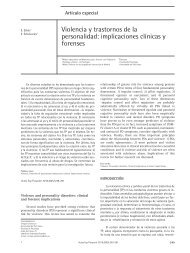 Violencia y trastornos de la personalidad - Actas Españolas de ...