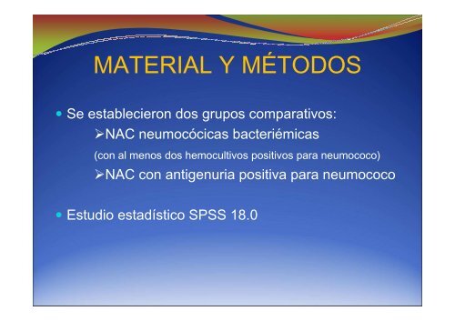 Factores predictores de bacteriemia en la neumonía ... - Asturpar