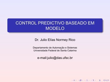 control predictivo baseado em modelo - Departamento de ...