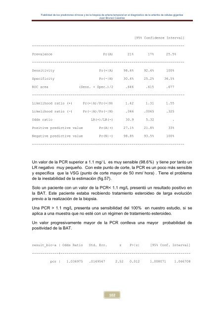 Fiabilidad de los predictores clínicos y de la biopsia de arteria ...