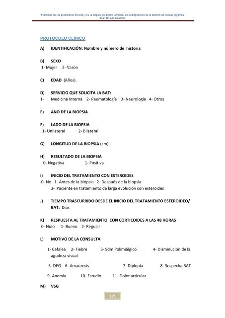 Fiabilidad de los predictores clínicos y de la biopsia de arteria ...