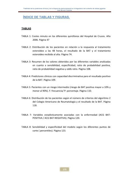 Fiabilidad de los predictores clínicos y de la biopsia de arteria ...