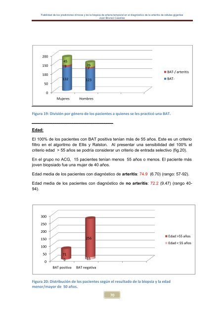 Fiabilidad de los predictores clínicos y de la biopsia de arteria ...