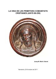 la vida de les primitives comunitats cristianes (anys - Patrimoni ...
