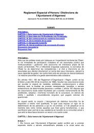PDF. Reglament d'Honors i Distincions de l - Ajuntament d'Algemesí