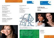 Flyer: Berufsausbildung im CJD Berlin
