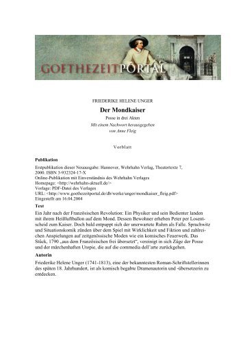 Der Mondkaiser - Das Goethezeitportal