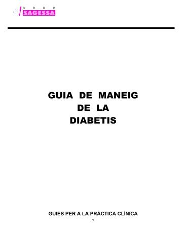 GUIA DE MANEIG DE LA DIABETIS - Grup Sagessa