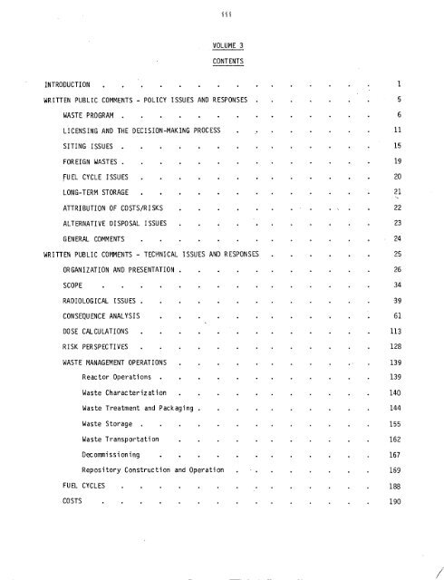 Management of Commercially Generated Radioactive Waste - U.S. ...