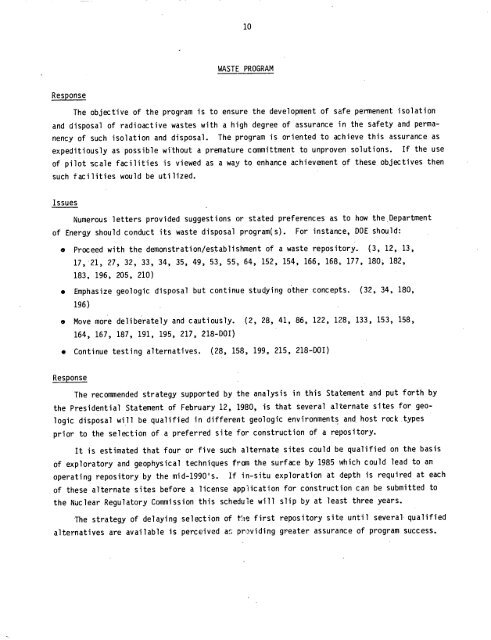 Management of Commercially Generated Radioactive Waste - U.S. ...