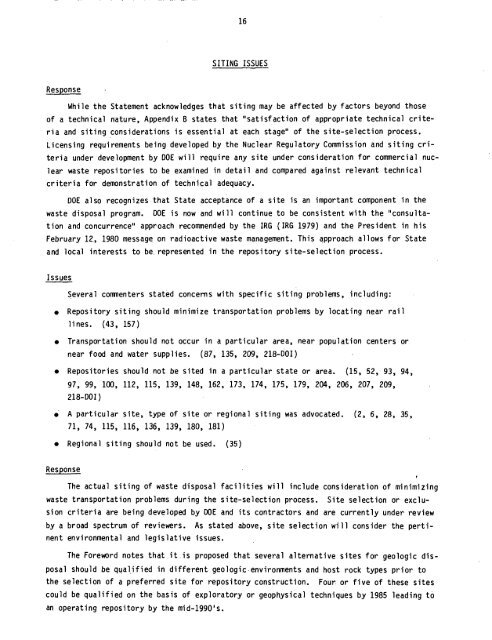 Management of Commercially Generated Radioactive Waste - U.S. ...