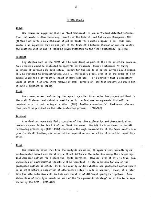 Management of Commercially Generated Radioactive Waste - U.S. ...