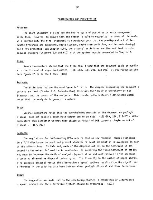 Management of Commercially Generated Radioactive Waste - U.S. ...